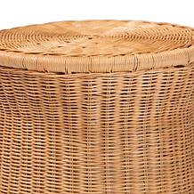 Wholesale Interiors bali and pari Caroline Rattan End Table -  Round