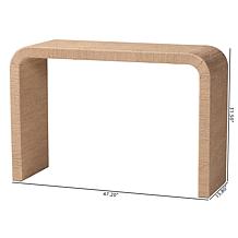 Wholesale Interiors bali and pari Eviana Japandi Jute Waterfall Table 