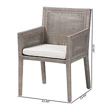 Wholesale Interiors bali and pari Karis Rattan Dining Chair w/Cushion