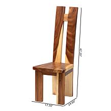 Wholesale Interiors bali and pari Lin Wood Dining Chair Set of 2