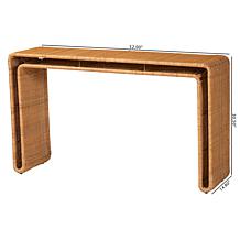Wholesale Interiors bali and pari Nevada Rattan Console Table