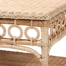 Wholesale Interiors bali and pari Oxford Rattan Coffee Table w/Shelf