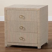 Wholesale Interiors bali and pari Quinn Bohemian Woven Nightstand