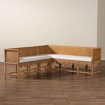 Wholesale Interiors bali and pari Seranay Bohemian Rattan 2pc Nook Set