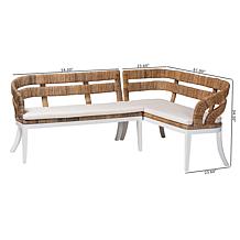 Wholesale Interiors bali and pari Ubud Dining Nook Set 2 Piece