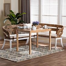 Wholesale Interiors bali and pari Ubud Dining Nook Set 3 Piece