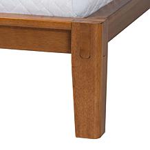 Wholesale Interiors Baxton Studio Aldith Walnut Queen Bed
