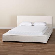 Wholesale Interiors Baxton Studio Bardia Fabric Queen Platform Bed