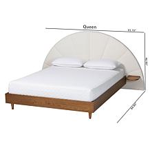 Wholesale Interiors Baxton Studio Bernice Cream Queen Bed