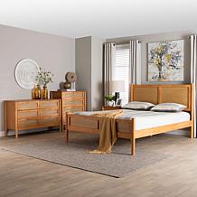 Wholesale Interiors Baxton Studio Jenn Japandi 4pc Queen Bedroom