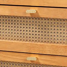 Wholesale Interiors Baxton Studio Jenn Japandi Rattan 4 Drawer Chest