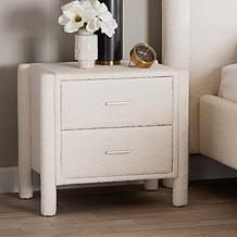 Wholesale Interiors Baxton Studio Laria Modern Fabric Nightstand