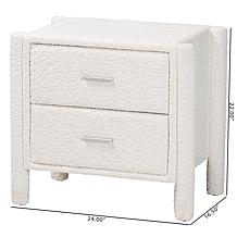 Wholesale Interiors Baxton Studio Laria Modern Fabric Nightstand