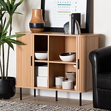 Wholesale Interiors Baxton Studio Lucia Fluted Storage Cabinet