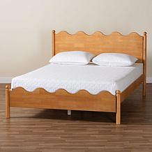 Wholesale Interiors Baxton Studio Malaya Oak Brown Queen Bed