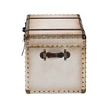 Wholesale Interiors Baxton Studio Nevio Vintage Canvas Storage Trunk