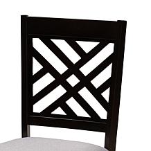 Wholesale Interiors Baxton Studio Norah Modern Fabric Wood Dining Set