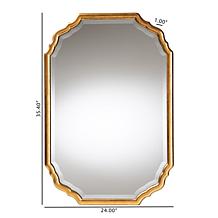 Wholesale Interiors Baxton Studio Pacino Gold Accent Wall Mirror