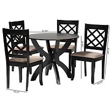 Wholesale Interiors Baxton Studio Savina Sand Dining Set