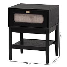 Wholesale Interiors Baxton Studio Shirin Mid Century Nightstand