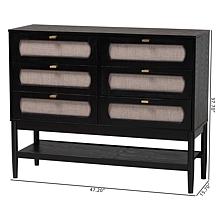 Wholesale Interiors Baxton Studio Shirin Mid Century Wood Dresser