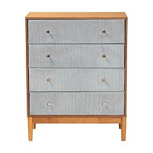 Wholesale Interiors Baxton Studio Taylin Gray Drawer Chest