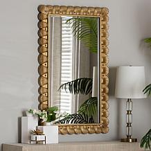 Wholesale Interiors Baxton Studio Vadim Antique Wood Frame Mirror