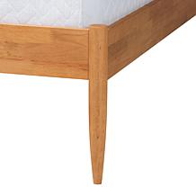 Wholesale Interiors Baxton Studio Wrenley Oak Queen Bed