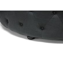 Wholesale Interiors Cardiff Linen Tufted Ottoman