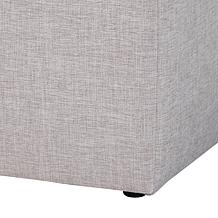 Wholesale Interiors Corinne Fabric Upholstered Ottoman