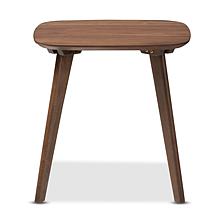 Wholesale Interiors Dahlia Walnut Wood End Table