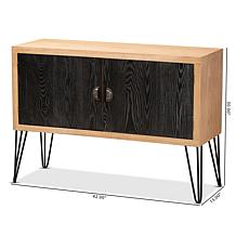 Wholesale Interiors Denali Wood and Metal Storage Cabinet