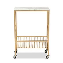 Wholesale Interiors Jacek Modern & Contemporary Wine Cart w/ Tabletop