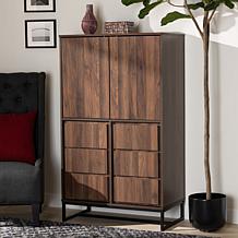 Wholesale Interiors Neil Wood and Metal Multipurpose Storage Cabinet