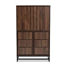 Wholesale Interiors Neil Wood and Metal Multipurpose Storage Cabinet