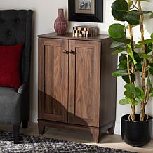 Wholesale Interiors Nissa Wood 2-Door Shoe Storage Cabinet