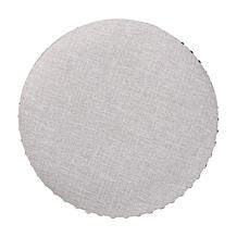 Wholesale Interiors Rosine Fabric Upholstered Nail Trim Ottoman