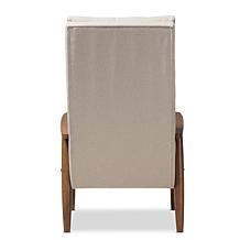 Wholesale Interiors Roxy Upholstered Button-Tufted Chair - Walnut