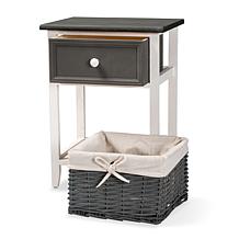 Wholesale Interiors Shadell Modern 1-Drawer Storage Unit with Basket