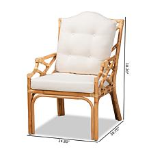 Wholesale Interiors Sonia Natural Finished Rattan Armchair