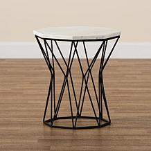 Wholesale Interiors Venedict Modern and Contemporary Black End Table