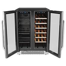 Whynter 24" Built-In French Door Dual Zone Wine & Can Beverage Cooler