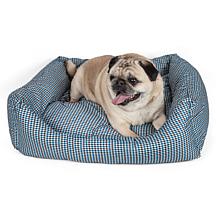 Wick-Away Plaid Rectangular Dog Bed - Large