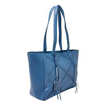 Wildflower Laced Glove Leather Tote