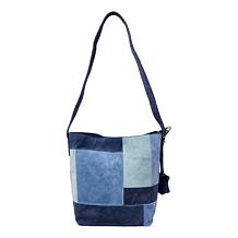 Wildflower Suede Patchwork Bucket Bag