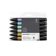 Winsor & Newton BrushMarker Metallic Marker Set of 6