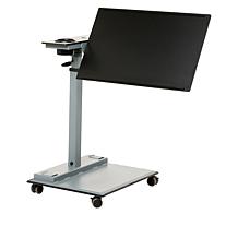WiseLift Black Standing Desk/Overbed Table with USB Ports