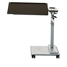 WiseLift Black Standing Desk/Overbed Table with USB Ports