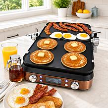 Wolfgang Puck 1700W 5-in-1 Grill, Griddle and Panini Maker