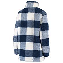 Women's G-III 4Her by Carl Banks Navy Seattle Seahawks Sherpa Plaid...